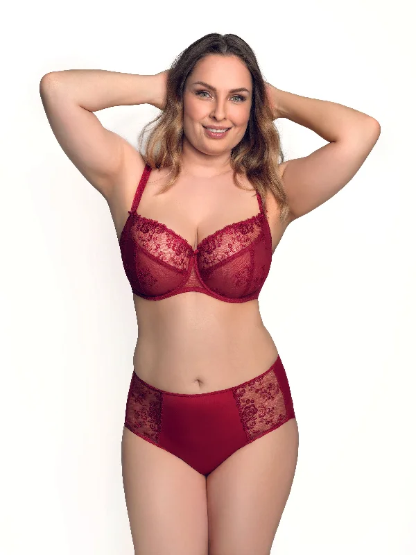 balconette bra for cleavage enhancementAngelina by Corin Lingerie | Perfect Full Cup Bra Red