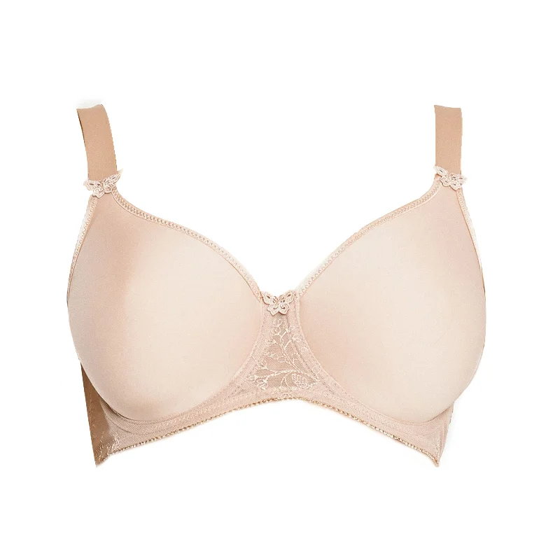 full-coverage bra for large bustsVa Bien Full Coverage Spacer Foam Bra, Nude