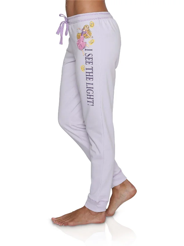 floral print women's pajamasDisney Rapunzel Womens Jogger Lounge Sweat Pants