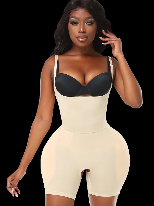 plus-size wireless racerback braRemovable Sponge Pad Tummy Control Enhancer Shaper