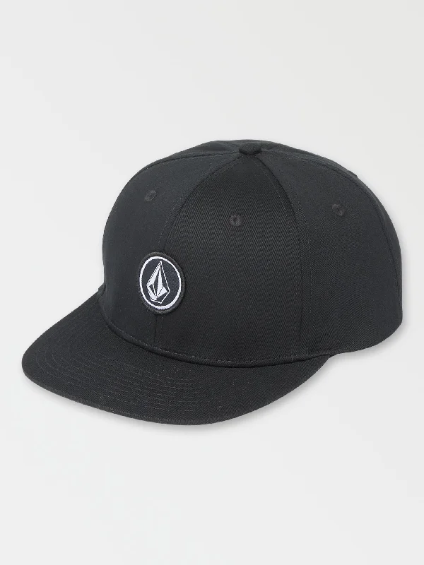 stylish bowler hatsV Quarter Snapback 2 Hat - Black