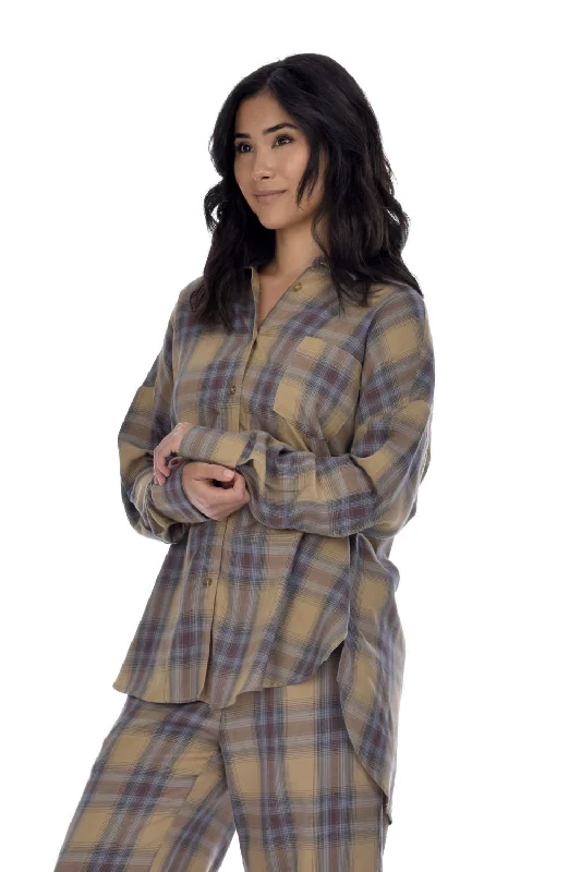 women's pajamas with a stylish cutPaper Label Sidney Flannel