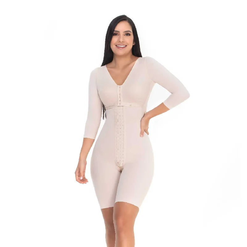 plus-size demi braREF. CC004 Faja postquirúrgica STAGE 1 con mangas y brasier Comfort and care.