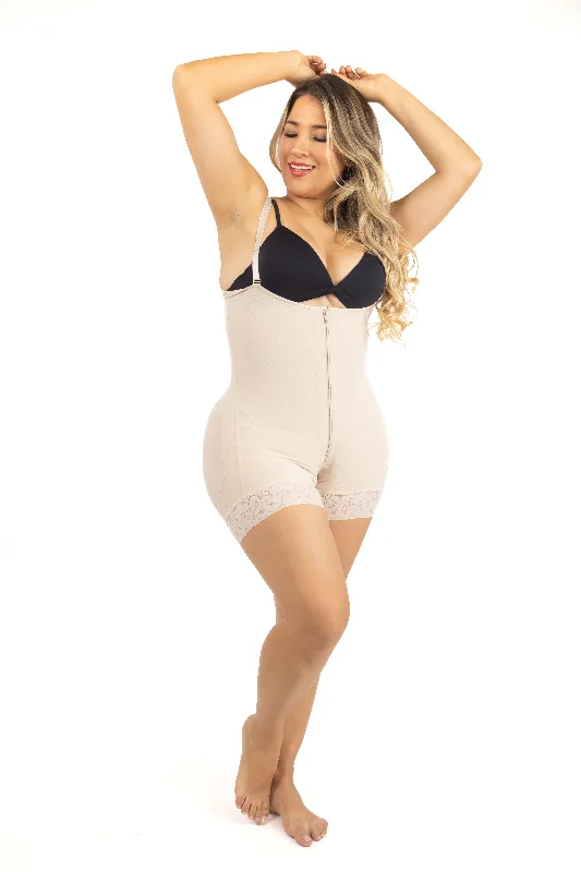 seamless nursing bra with easy-access clipsFaja corta de uso diario o postparto PS27008