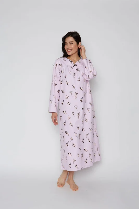 women's pajamas featuring animal printsKayanna Flannel Nightgown