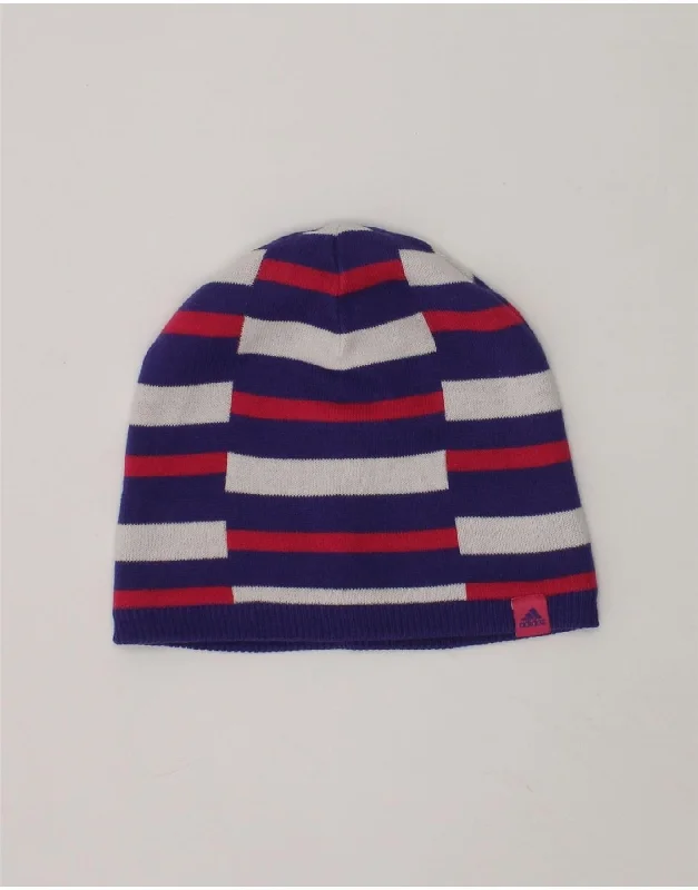 stylish fedoras with leather bands and buckles for a rugged lookADIDAS Boys Beanie Hat One Size Multicoloured Striped Acrylic