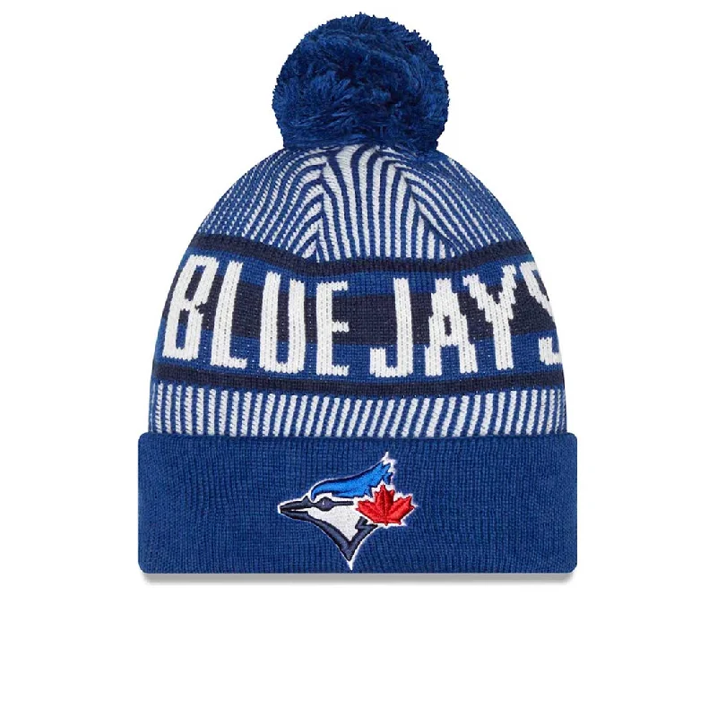 protective UV-blocking hats for sun safetyNew Era - Toronto Blue Jays Striped Knit Hat (60266840)