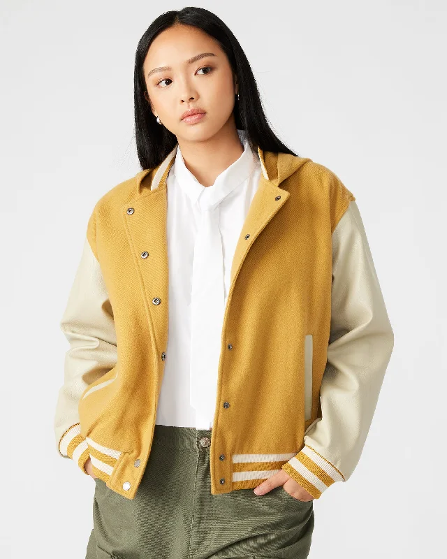 Women's Coats with BeltFINN JACKET MUSTARD