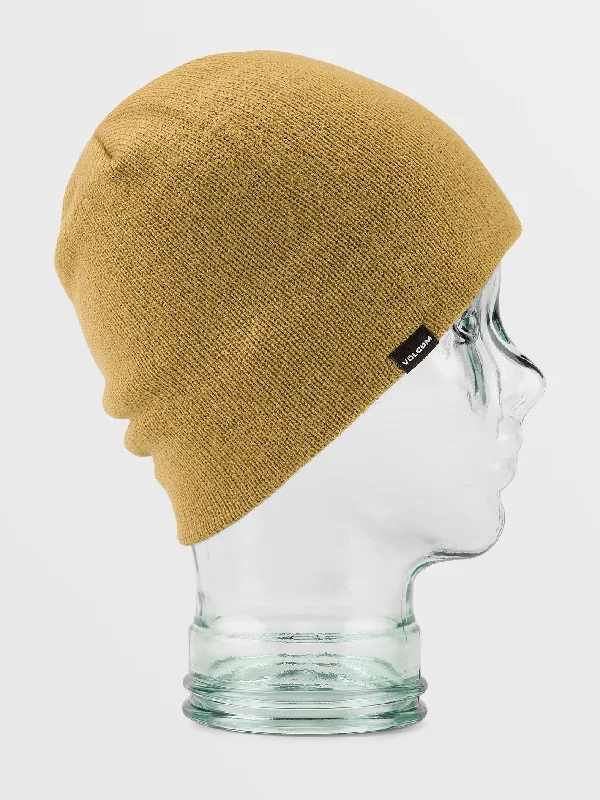 lightweight golf hats with moisture-wicking fabricMens V.Co Skull Beanie - Dark Khaki