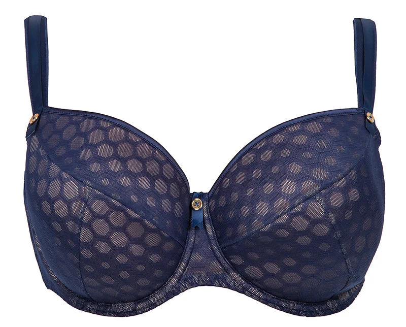 plus-size wireless braPenelope by Corin Lingerie | Full Cup Bra Navy