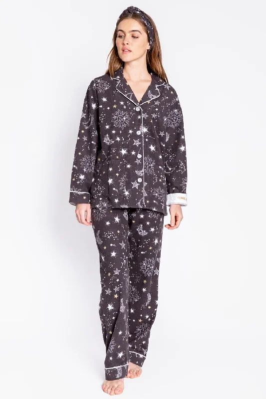 women's pajamas with a touch of elegance and sophisticationPJ Salvage Flannel Pajama Set