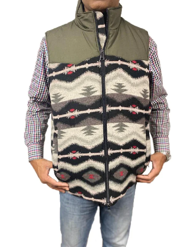 Women's Duffle CoatsMen's Western Aztec Puffer Vest (C221102A)