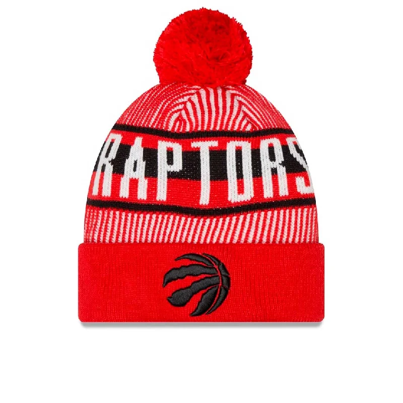 stylish newsboy caps with leather patchesNew Era - Toronto Raptors Striped Knit Hat (60266841)