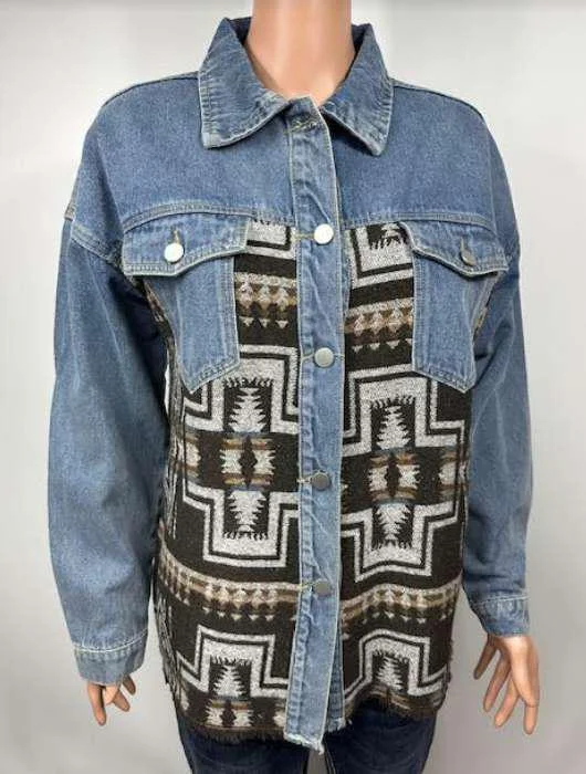 Women's Denim CoatsWestern Denim Jacket Style#-DA-244