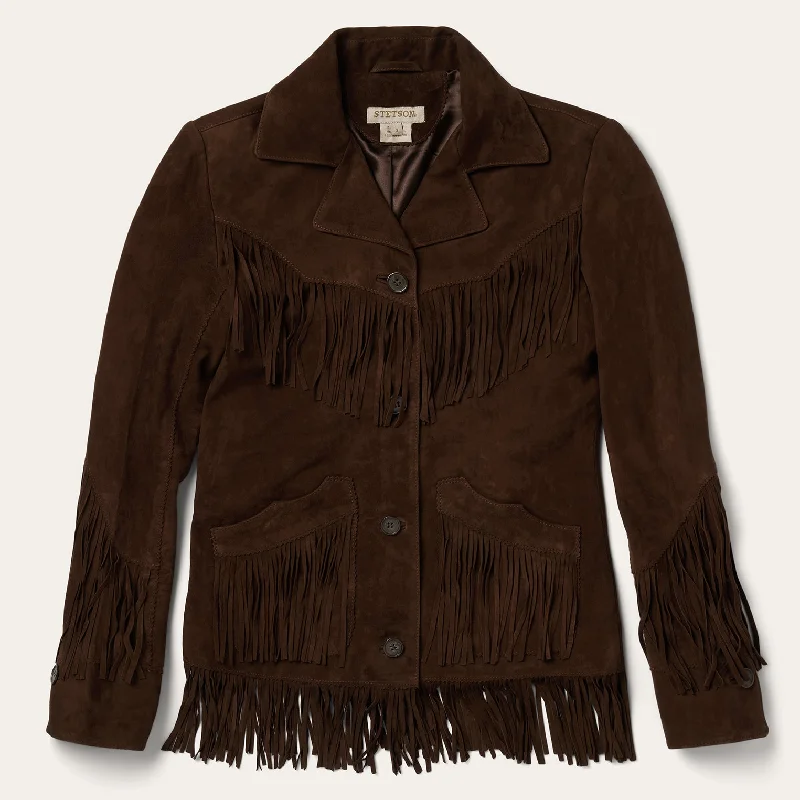 Women's Winter CoatsFringe Suede Jacket