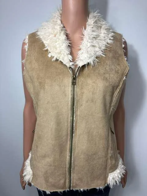 Women's Coats with Fur Trimmed ZipperWomen's Wool vest Style#-L-24302