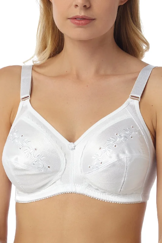 plus-size lace overlay nursing braSophia Embroidered Cup Firm Control Non-Wired Bra