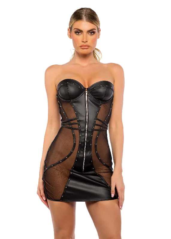 wireless bra for breastfeedingLI703 - Lust & Leather Dress