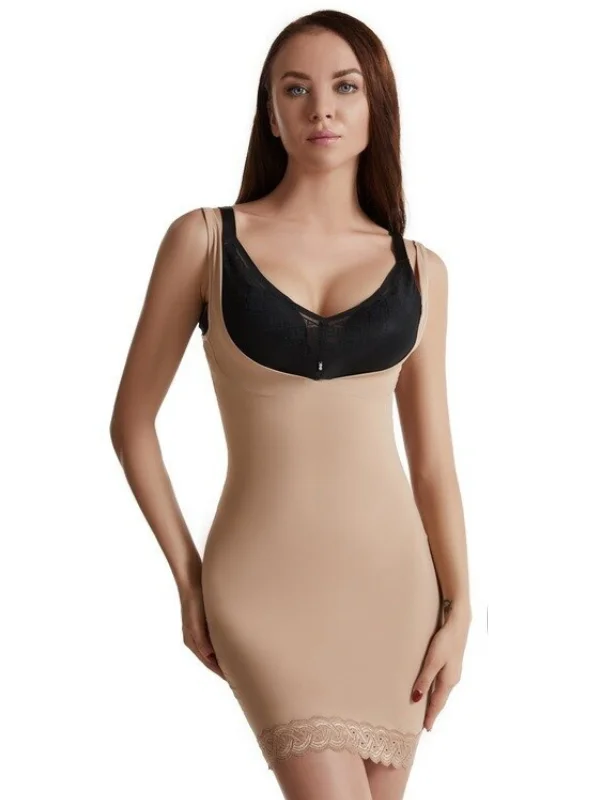 plus-size full-bust braMIDI Dress Shapewear