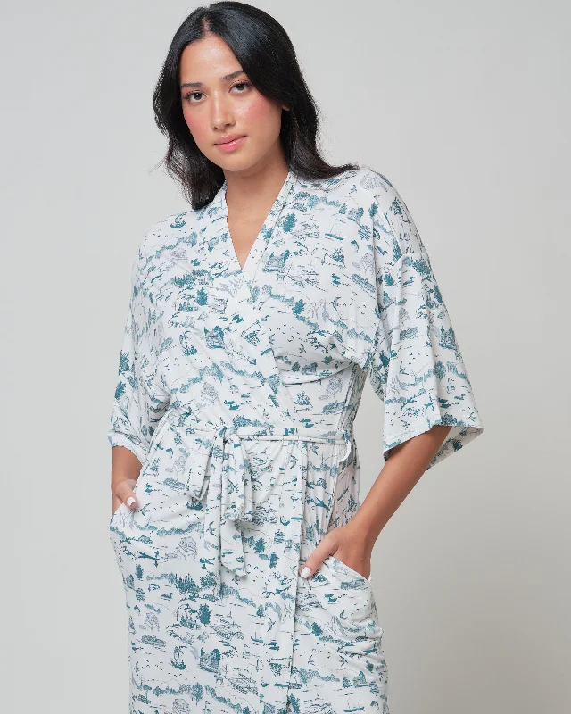 cozy women's flannel pajamasMommy Robe, TDJ Lake