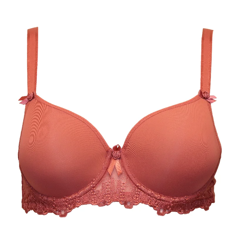 molded cup bra for shape retentionFitfully Yours Elise Molded Convertible Bra, Canyon Rose