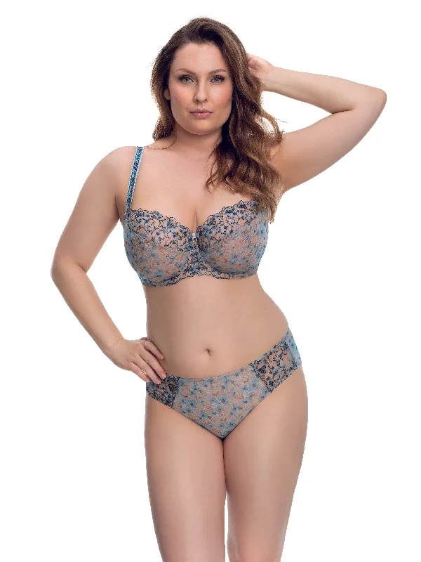 plus-size longline bra for tummy controlBloom Corin Lingerie | Perfect Full Cup Bra Light Blue