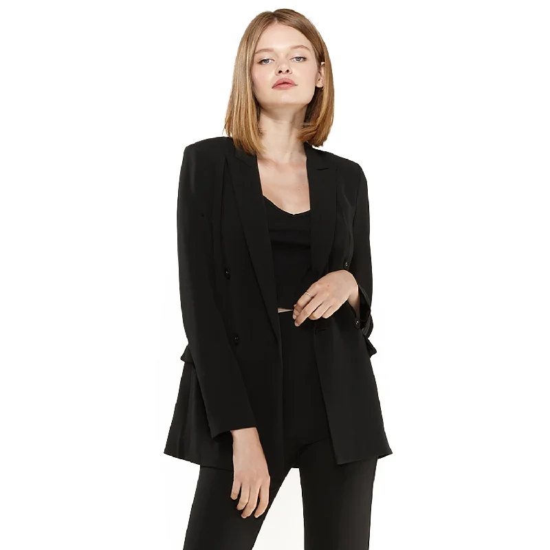 Women's Button-Up CoatsWomen's Double Breasted Blazer In Black