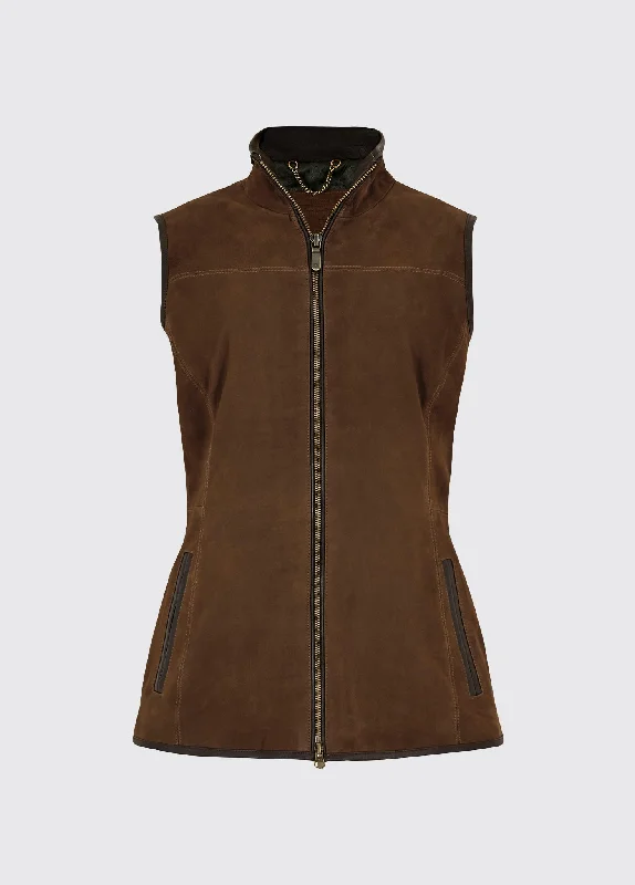 Women's Coats with Fur TrimKingston Ladies' Leather Vest - Walnut