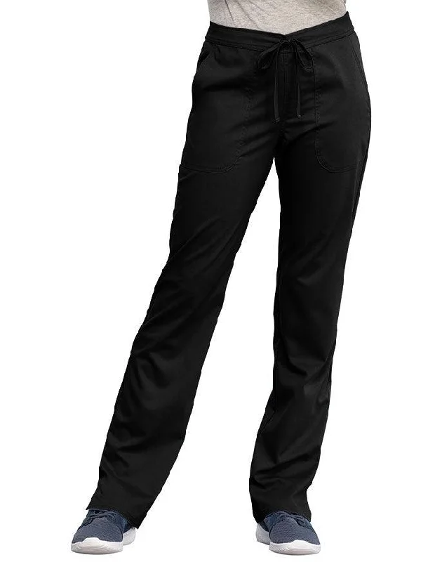 Women's Rain CoatsCherokee Workwear Revolution Women's Mid Rise Straight Leg Drawstring Pant