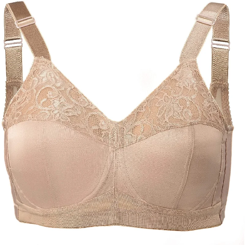 convertible bra with multiple wear optionsAbergele Full Coverage Support Underwire Minimizer Bra 4003