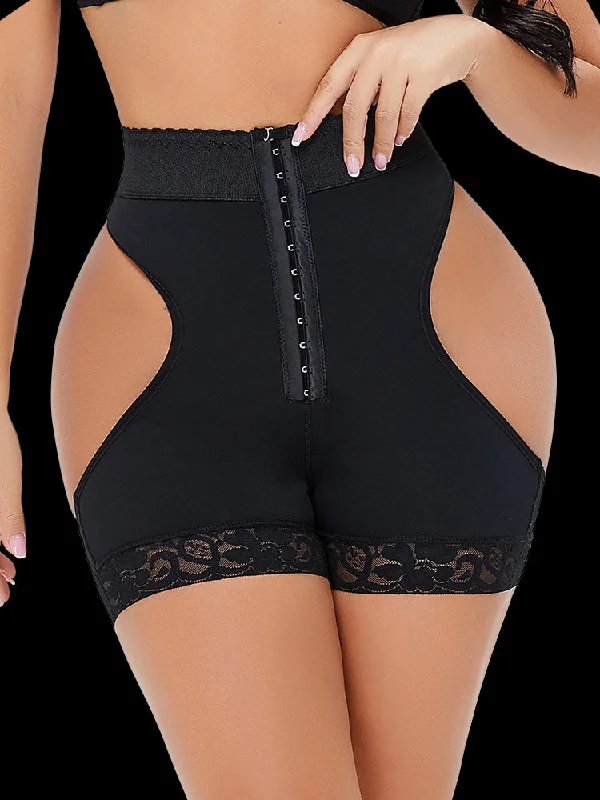 convertible plunge bra with lace trimFront Closure Tummy Control Butt Lifting Pull Up Shaper Panties