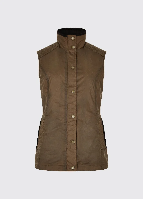 Women's Coats with Fur Trimmed HoodPakenham Waxed Vest - Ginger