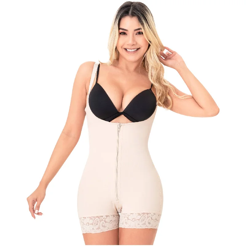 plus-size nursing bra with crossover strapsMedium Compression Fajas Shapewear