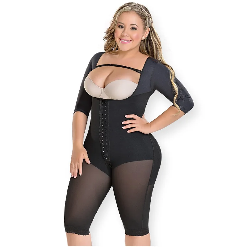 padded plunge sports braFull Body With Sleeves Open Bust Bodysuits