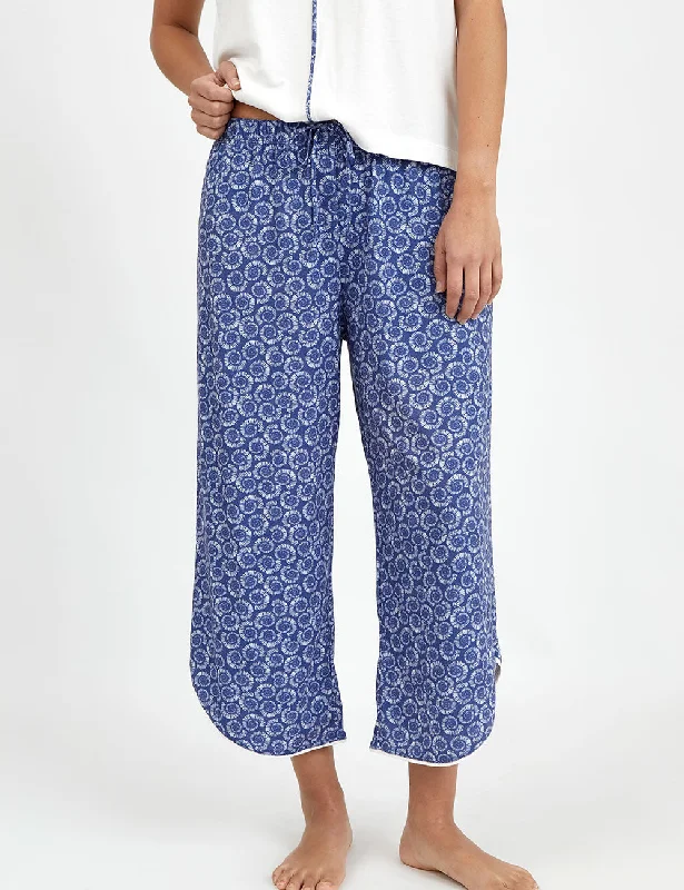 women's pajamas with a touch of elegance and sophisticationPJ Pant Blue Sea Shell