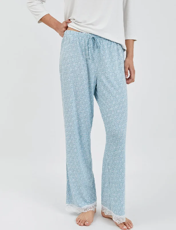 women's pajamas made from organic cottonPJ Pant Blue Whisper