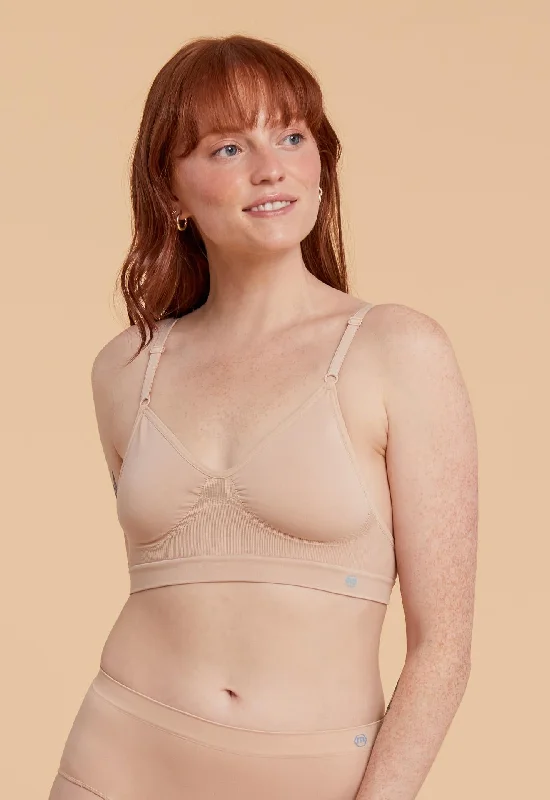 seamless nursing bra with easy-access clipsMiel Nana Bra