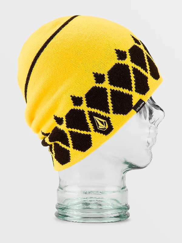 eco-friendly straw hatsMens Billbrd Beanie - Bright Yellow