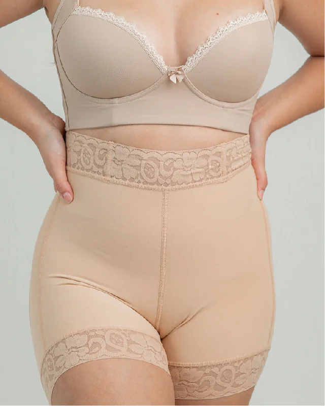 lace trim underwire bra for everyday wearSHEILA SHORT levanta pompa (nude)