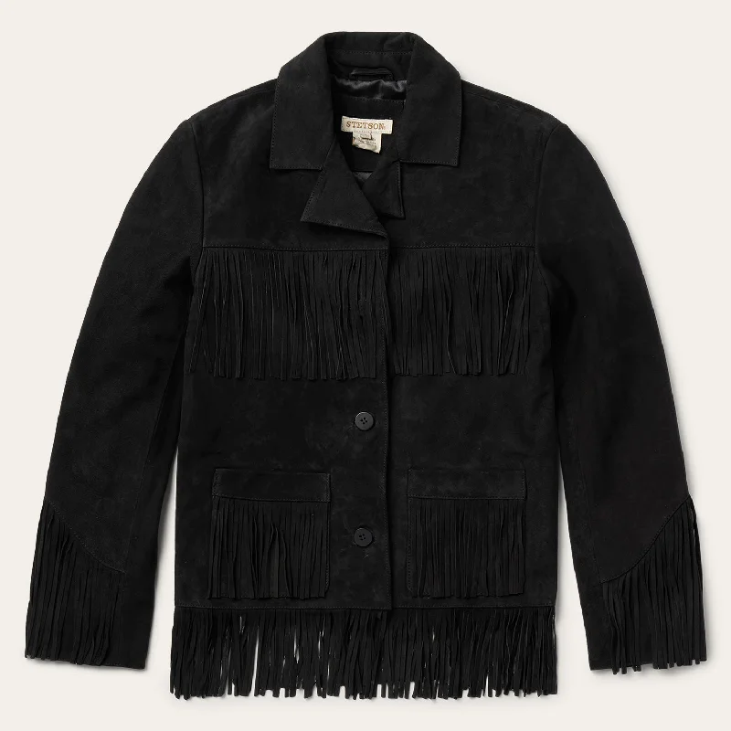 Women's Long CoatsFringe Suede Jacket