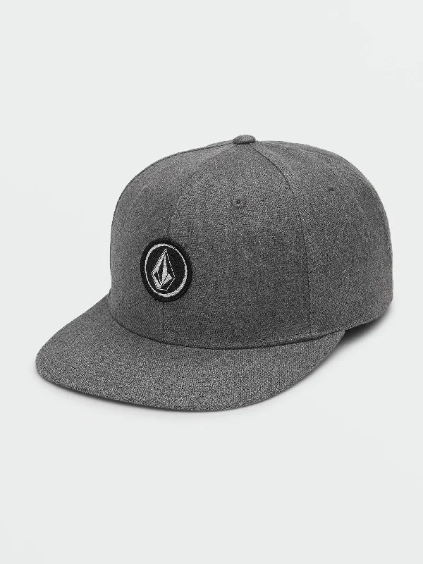 hats with adjustable strapsV Quarter Snapback 2 Hat - Charcoal Heather