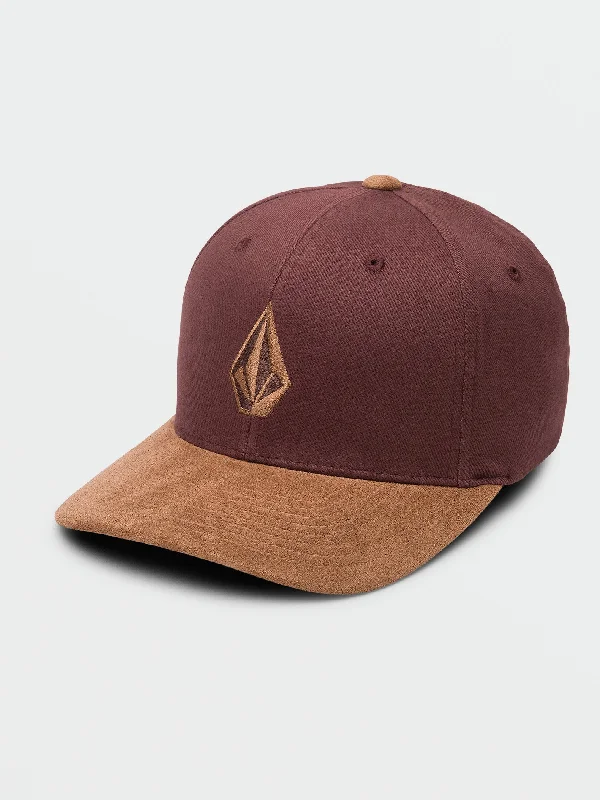 casual bucket hats with embroidered logosFull Stone Heather Flexfit® Hat - Mahogany