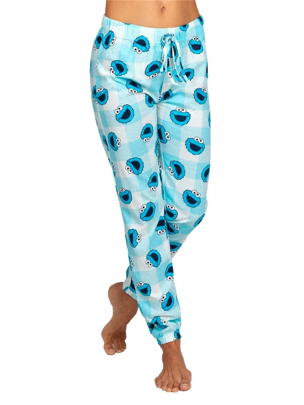 women's pajamas with breathable fabricSesame Street Cookie Monster Women's Pajama Pants Lounge Jogger