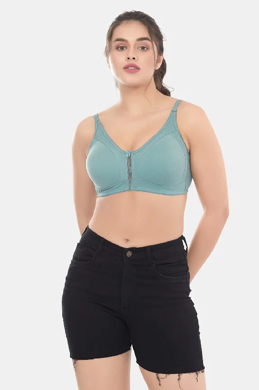 plus-size sports bra with mesh panelsWomen's Double layered Minimzer bra