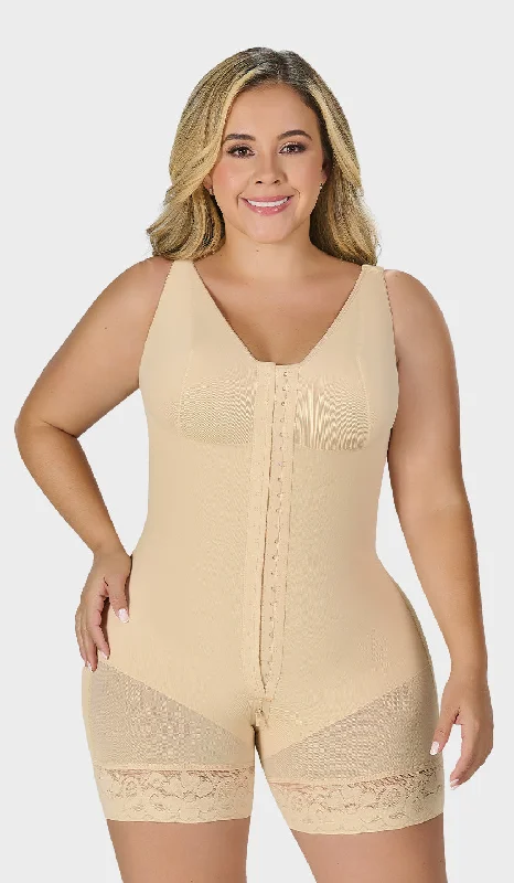 plus-size nursing bra with crossover strapsFaja corta con brasier Ref. F0029