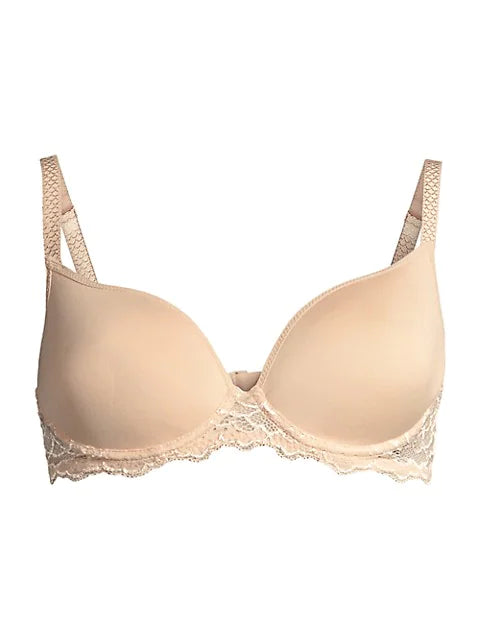 padded push-up bra for petitesLe Mystere Transformative Tisha Molded Bra, Almond