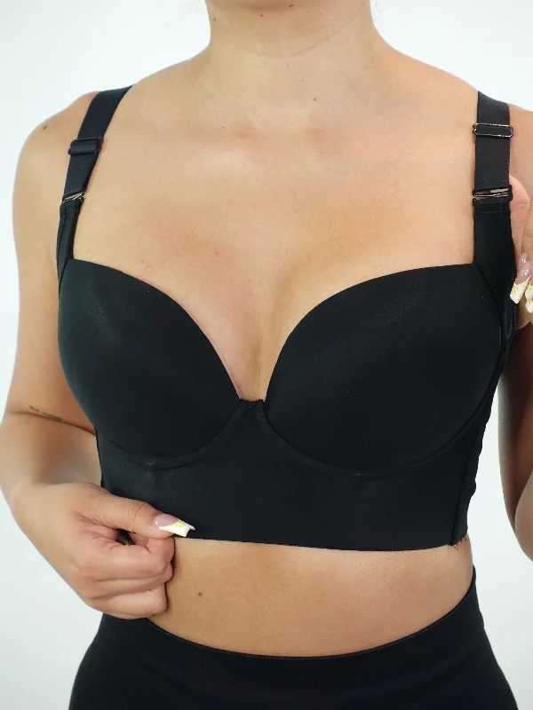 wireless nursing braCAMILA PUSH-UP BRA FAJA (Black)