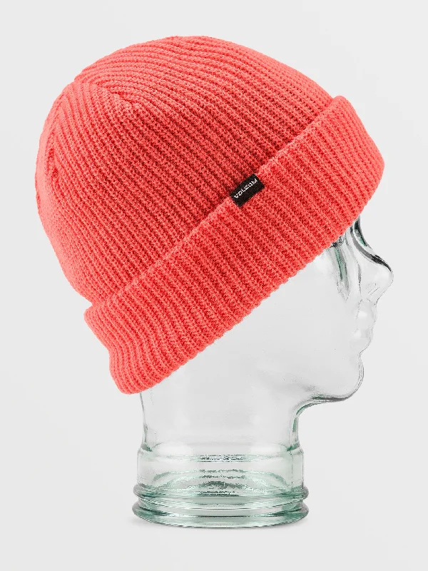 stylish cloche hats with lace trim for a vintage lookSweep Lined Beanie - Orange