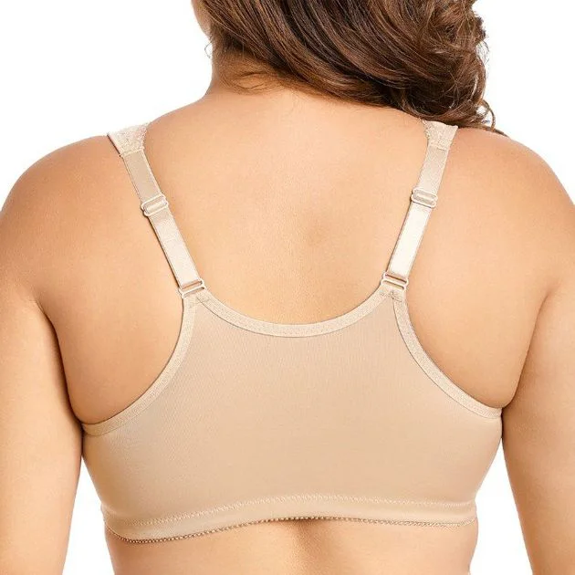 convertible strapless braFull Figure Lace Beige Racerback Bra