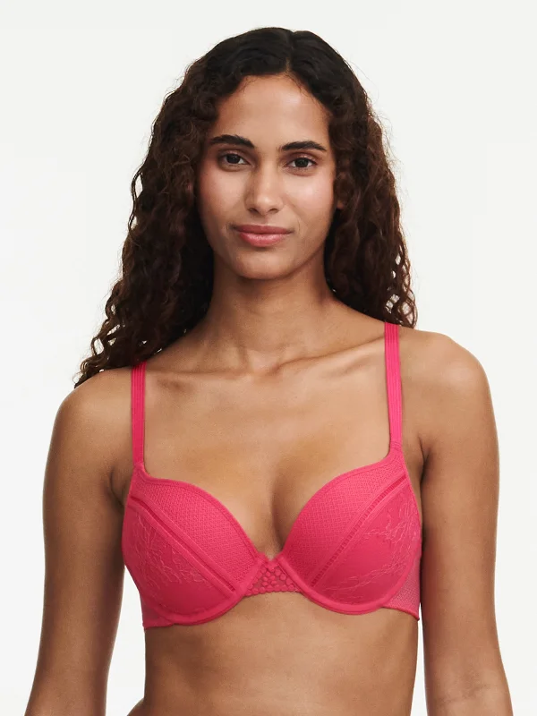 wireless bra with stretch lace for flexibilityPassionata Push-up BH - Olivia P49J20 - 025-Lipstick